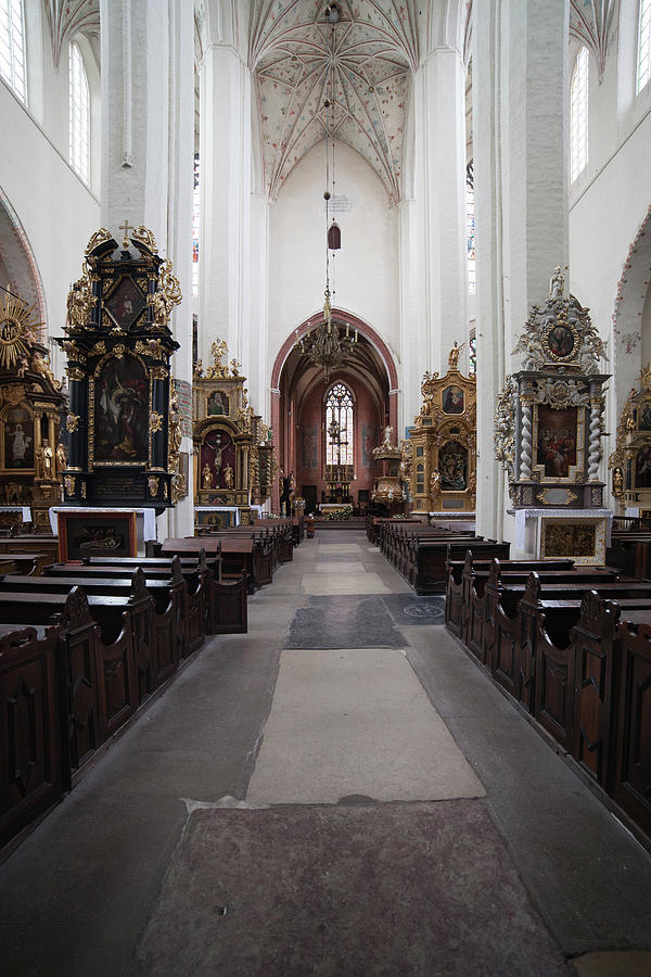 Landmark Photograph - Torun Cathedral Interior in Poland #1 by Artur Bogacki
