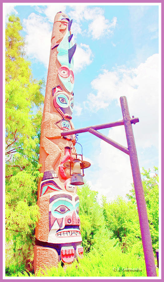 Totem Pole, EPCOT, Walt Disney World #1 Photograph by A Macarthur Gurmankin