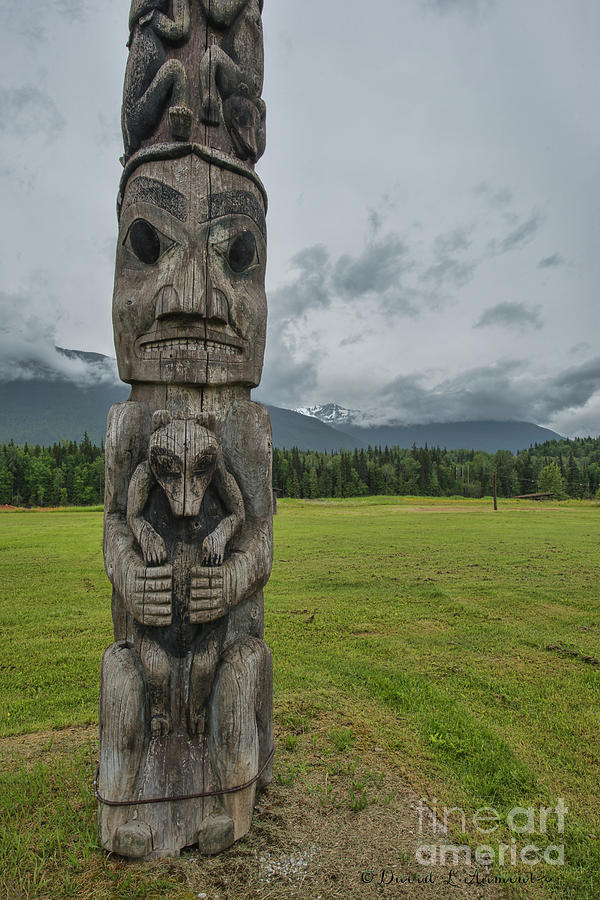 Totem Pole Kitwanga #1 Photograph by David Arment