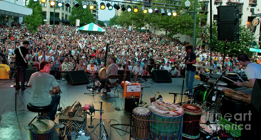 Toubab Krewe at Bele Chere Festival in Asheville 2010 #2 Photograph by David Oppenheimer