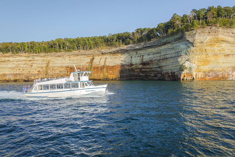 Tour Ship Pictured Rocks #1 Photograph by Jack R Perry