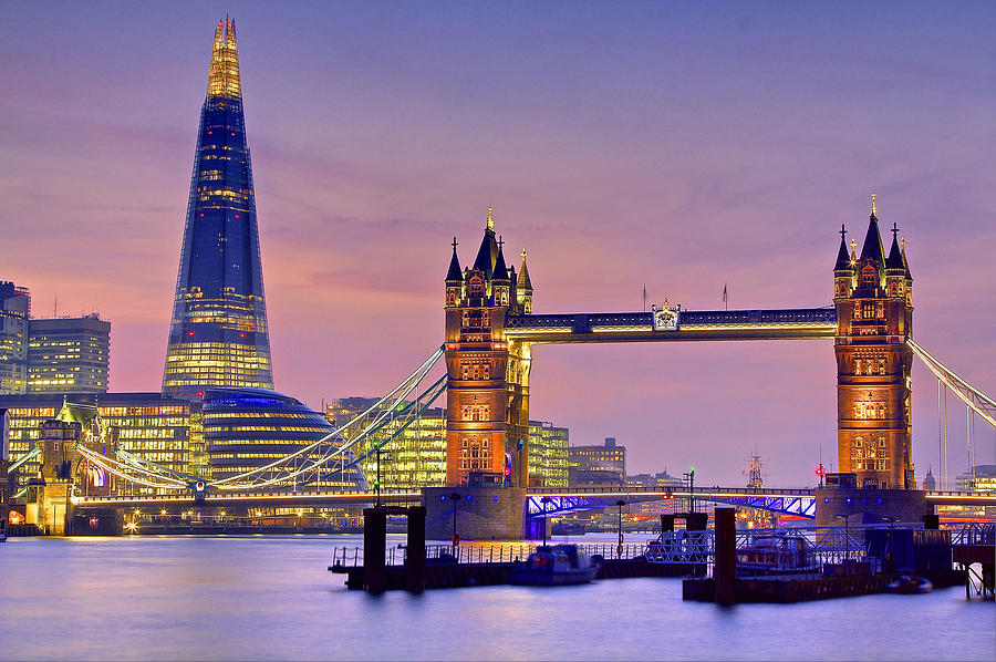 Architecture Digital Art - Tower Bridge #1 by Super Lovely