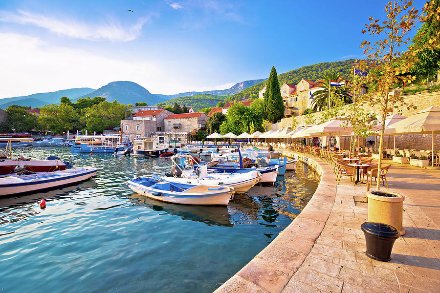 Town of Bol on Brac island waterfront view #1 Photograph by Brch Photography