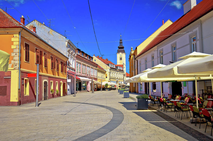 Town of Cakovec main street view #1 Photograph by Brch Photography