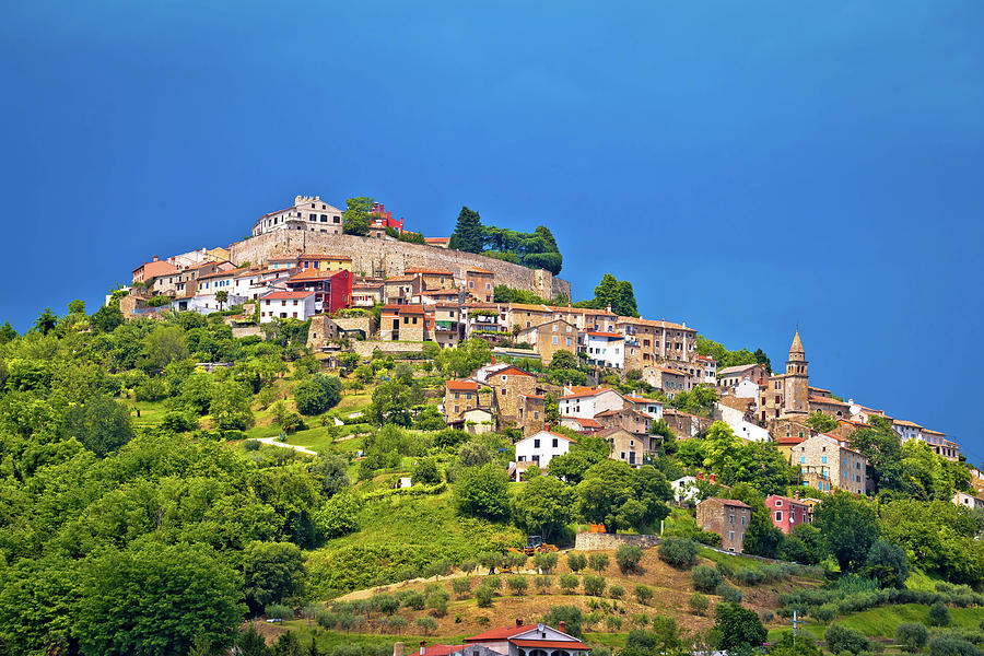 Town of Motovun on picturesque hill #1 Photograph by Brch Photography