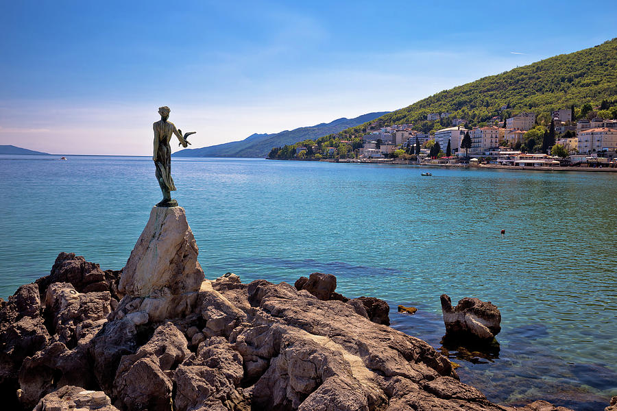 Town of Opatija waterfront view #1 Photograph by Brch Photography