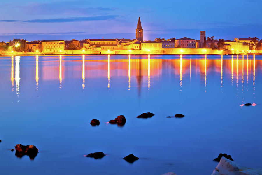 Town of Porec coast evening view #1 Photograph by Brch Photography