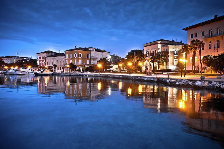 Town of Porec waterfront colorful dawn view #1 Photograph by Brch Photography