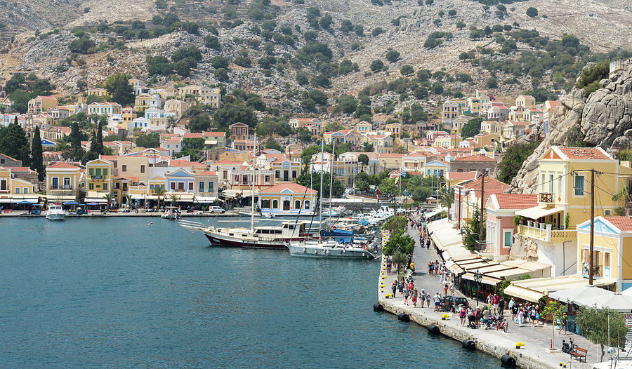 Town of Symi island Greece Photograph by Michalakis Ppalis