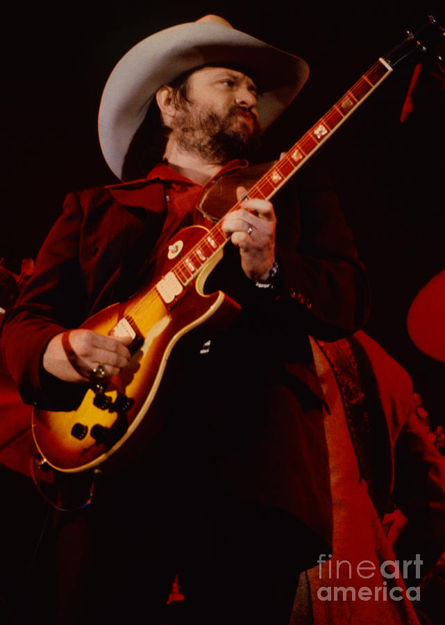 Toy Caldwell The Marshall Tucker Band - Cow Palace in San Francisco 1-1-81 Photograph by Daniel Larsen