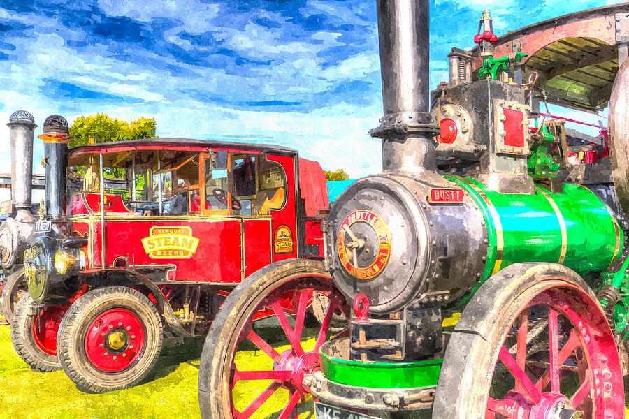 Traction Engine and Steam Lorry Art #1 Photograph by David Pyatt
