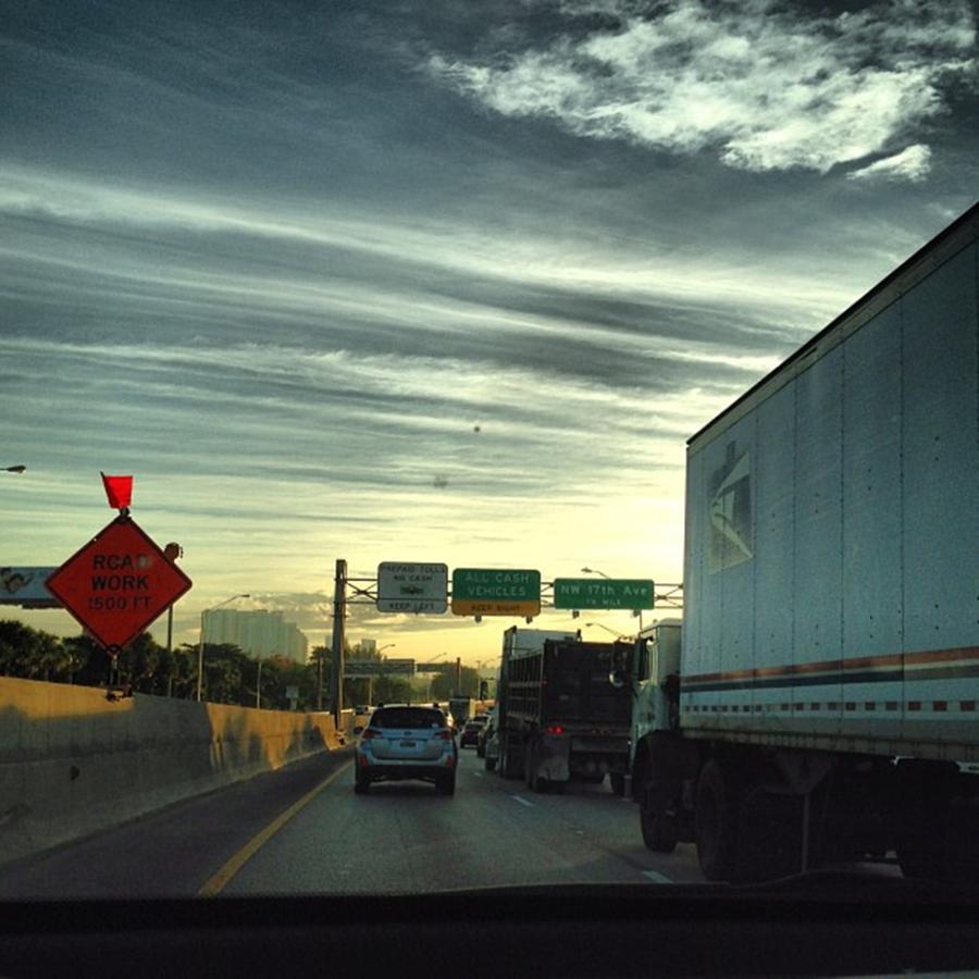 Traffic At 836, Miami, Fl #1 Photograph by Juan Silva