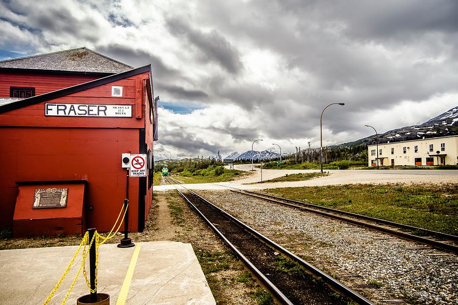 Train Wating For Passengers At Fraser British Columbia Train Sta #1 Photograph by Alex Grichenko