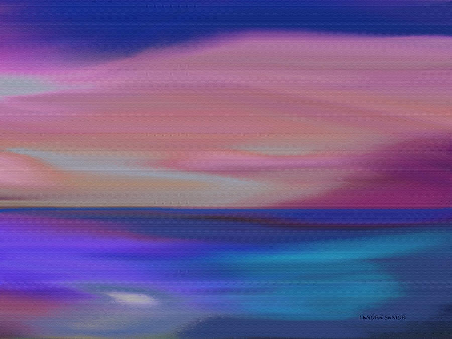 Abstract Painting - Tranquil Waters #1 by Lenore Senior