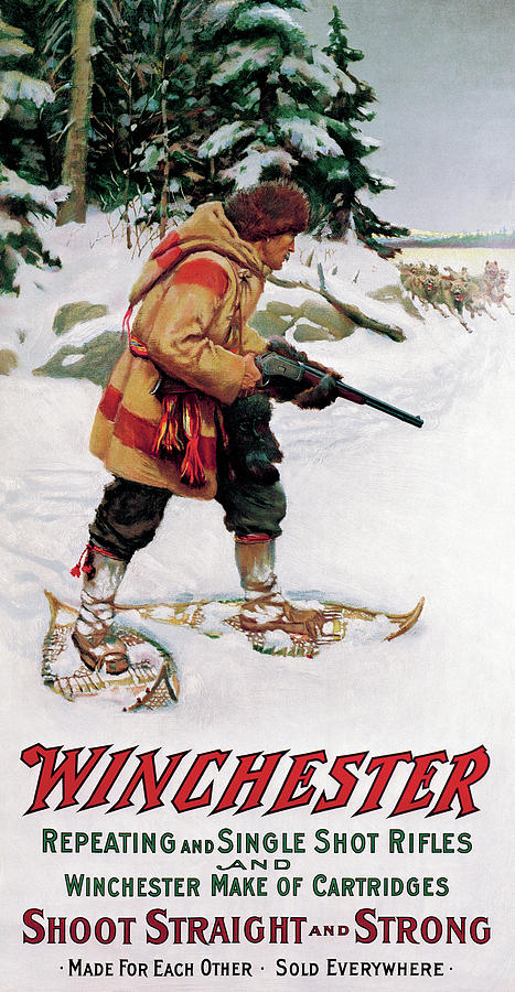 Trapper With Wolves #1 Painting by Philip R Goodwin