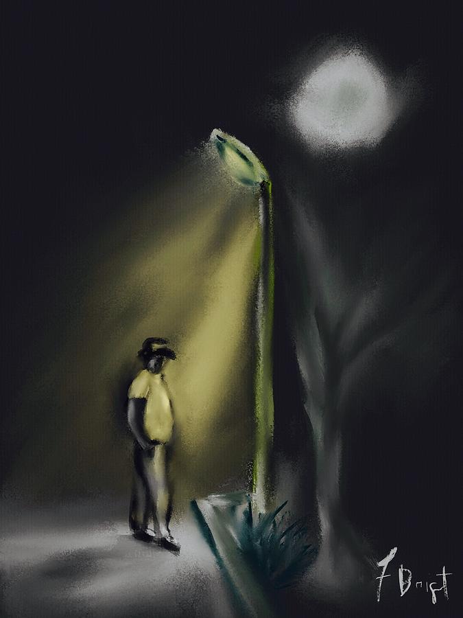 Night Digital Art - Tree Ghost #1 by Frank Bright
