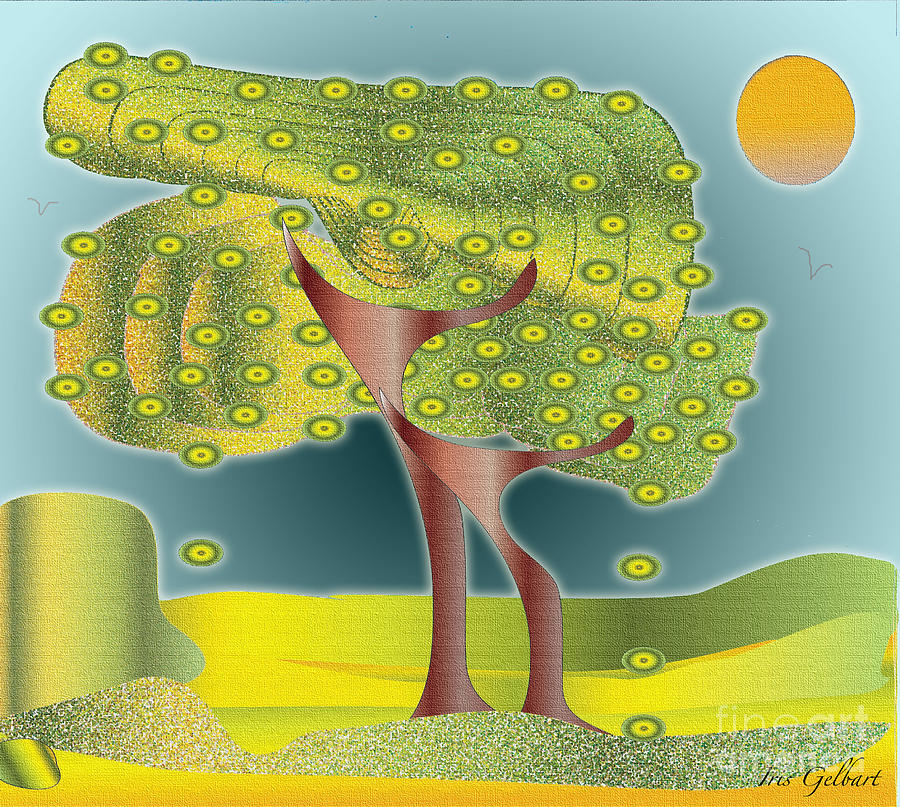 Tree Time #1 Digital Art by Iris Gelbart