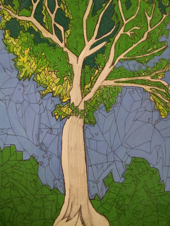 Tree Trunk Drawing - Tree  #2 by William Douglas