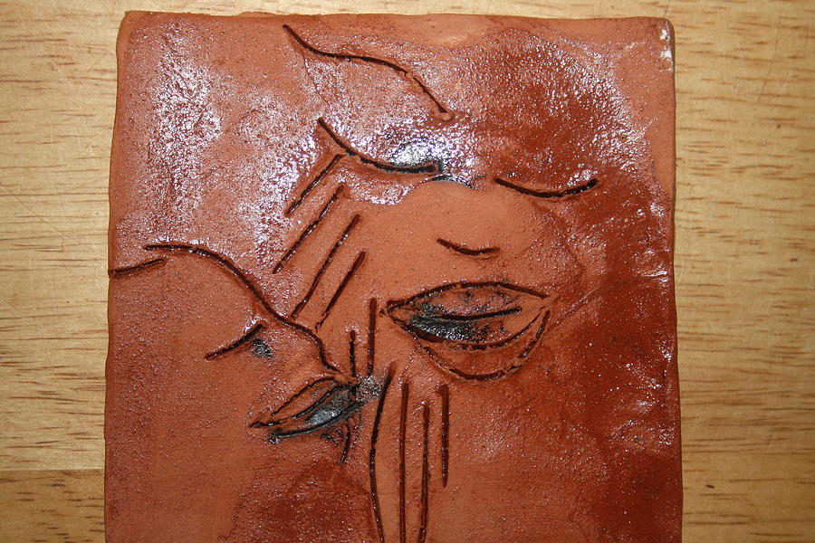 Tresa - Tile #1 Ceramic Art by Gloria Ssali
