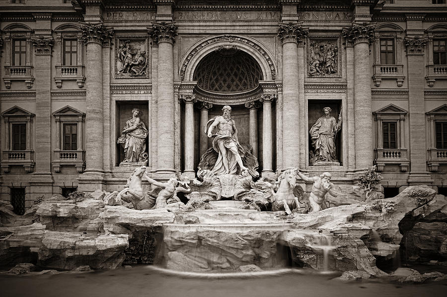 Trevi Fountain Rome #1 Photograph by Songquan Deng