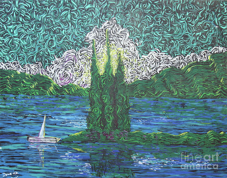 Trinity Lake Series III #1 Painting by Stefan Duncan