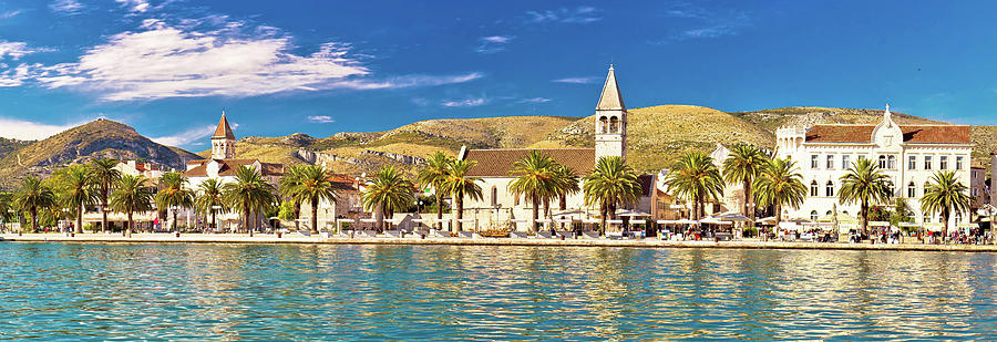 Trogir UNESCO world heritage site panoramic #1 Photograph by Brch Photography
