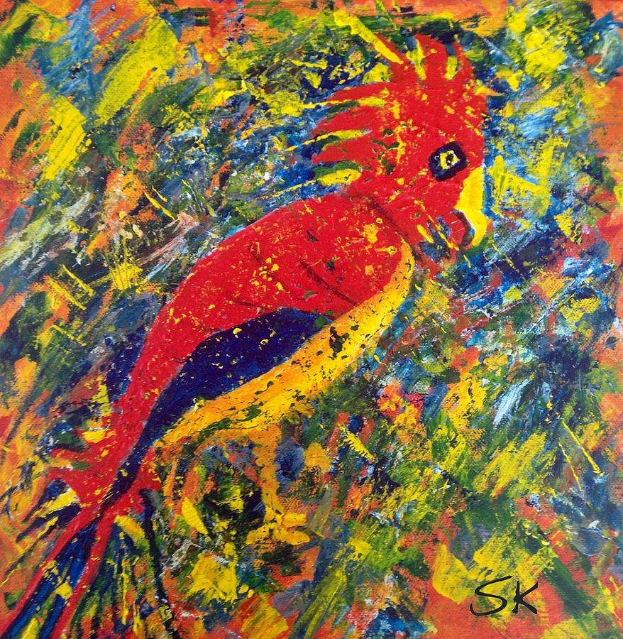 Tropical Bird #1 Painting by Sherry Killam