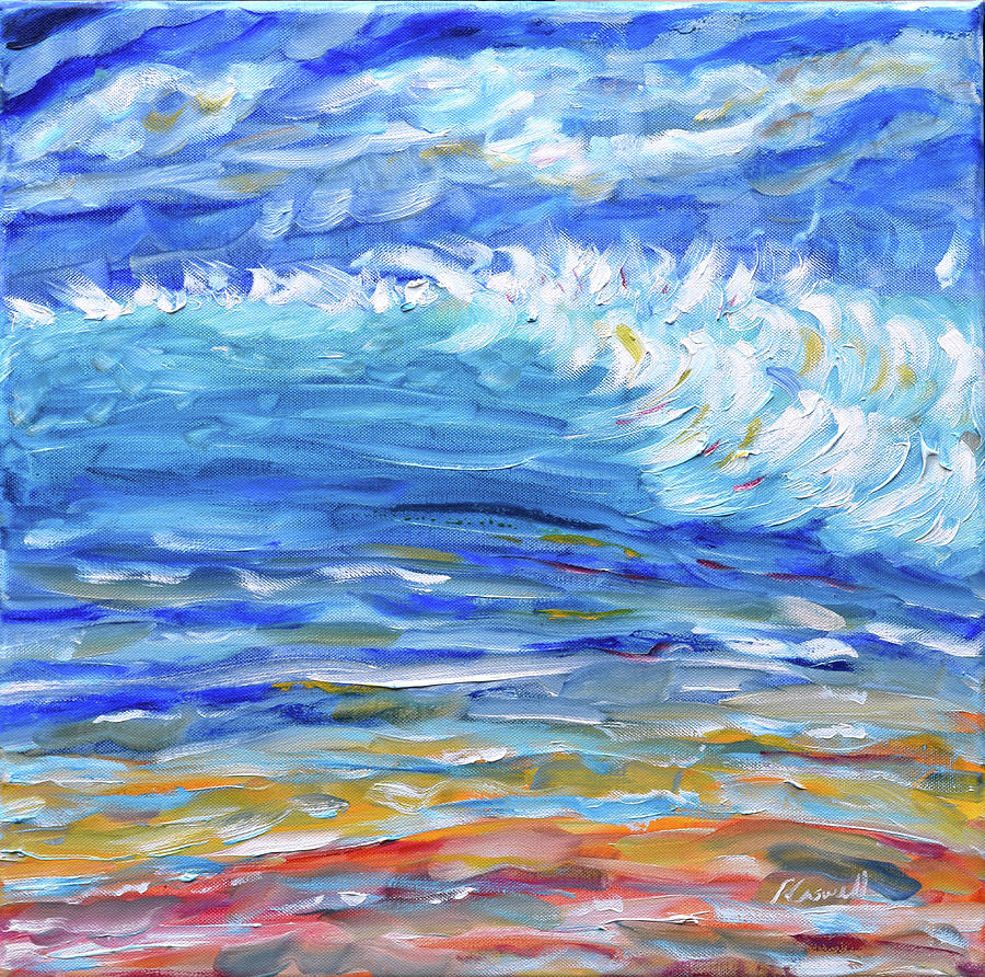 Tropical Waves #1 Painting by Pete Caswell