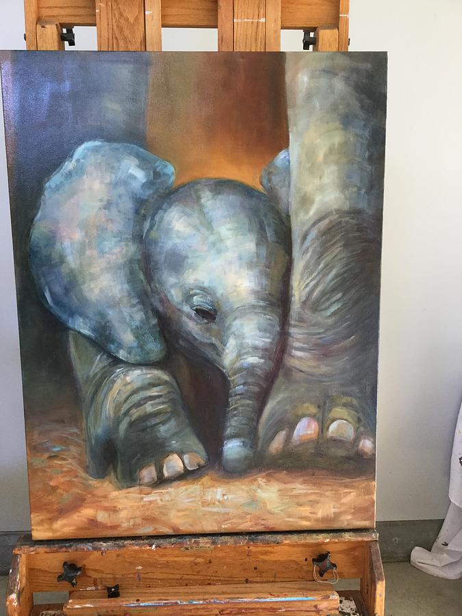 Trumpito Painting by Cynthia Mozingo Trumpito Painting by Cynthia Mozingo