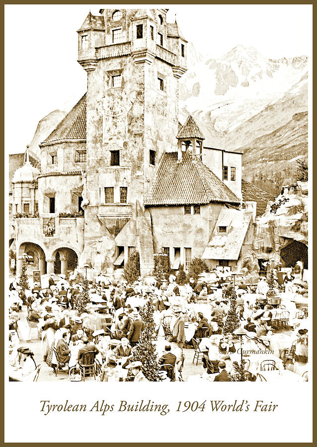 Tryrolean Alps Building, 1904 Worlds Fair, Vintage Photograph #1 Photograph by A Macarthur Gurmankin