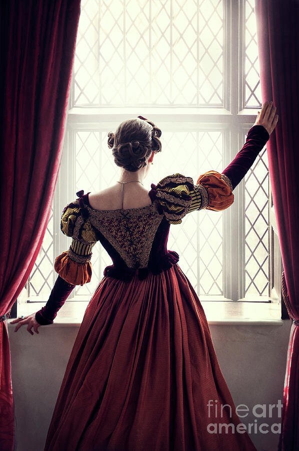 Tudor woman at the window #1 Photograph by Lee Avison