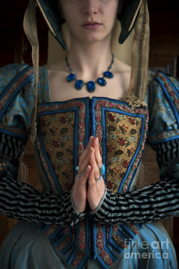 Queen Photograph - Tudor Woman Praying #1 by Lee Avison
