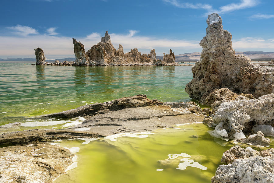 Tufa in the salty waters of Mono Lake in California #1 Photograph by Steven Heap