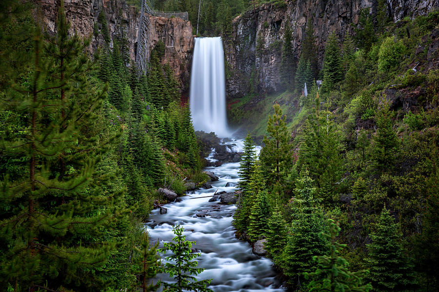 Tumalo Falls #1 Photograph by Cat Connor