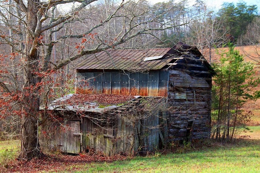 Architecture Photograph - Tumbledown Barn #1 by Kathryn Meyer