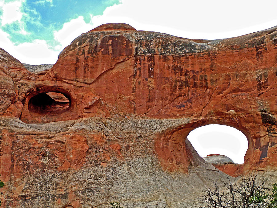 Tunnel Arch on Devils Garden Trail in Arches  National Park, Utah  #1 Photograph by Ruth Hager