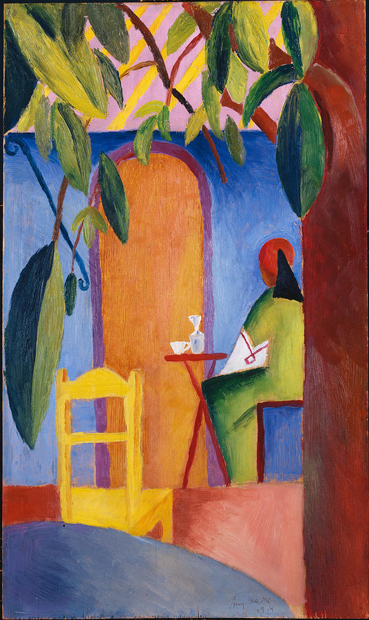 Turkish Cafe #1 Painting by August Macke