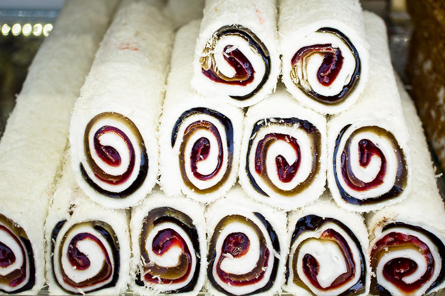 Abstract Photograph - Turkish confectionary #1 by Tom Gowanlock