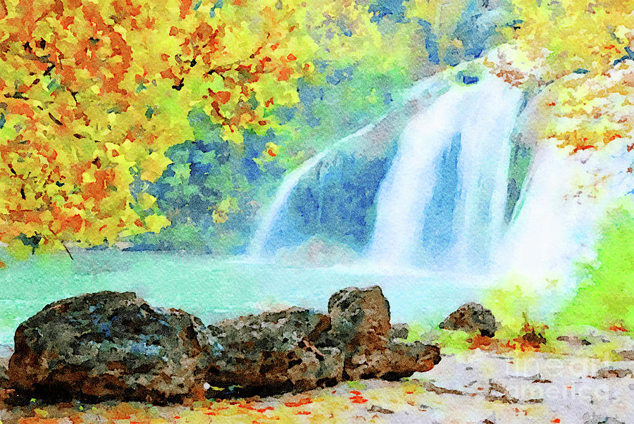 Turner Falls #1 Digital Art by Betty LaRue