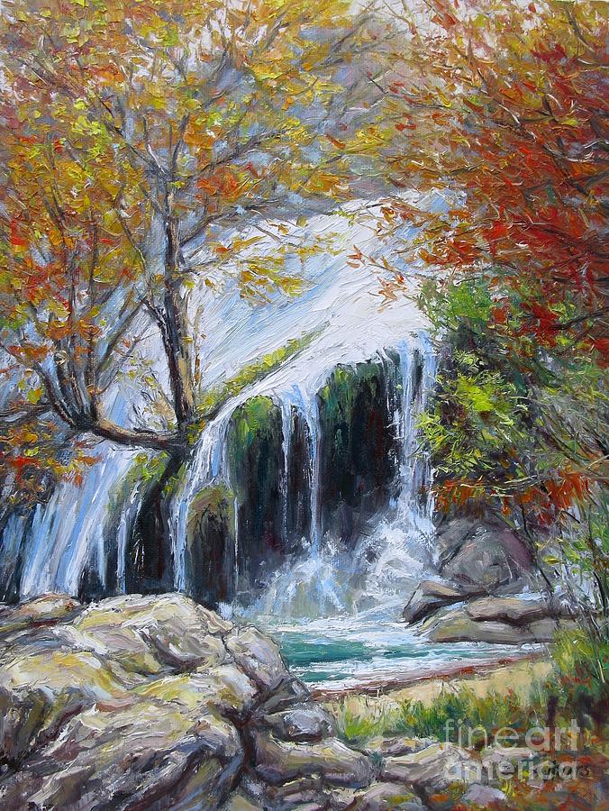 Turner Falls Oklahoma #2 Painting by Vickie Fears