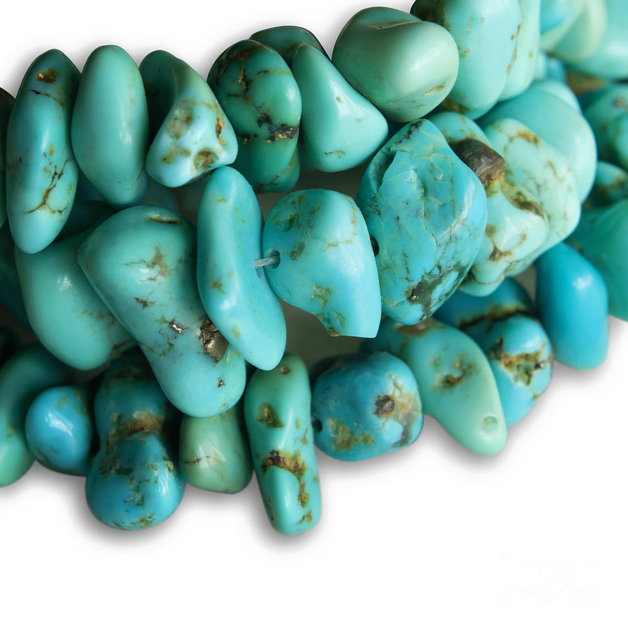 Abstract Photograph - Turquoise stones #1 by Blink Images