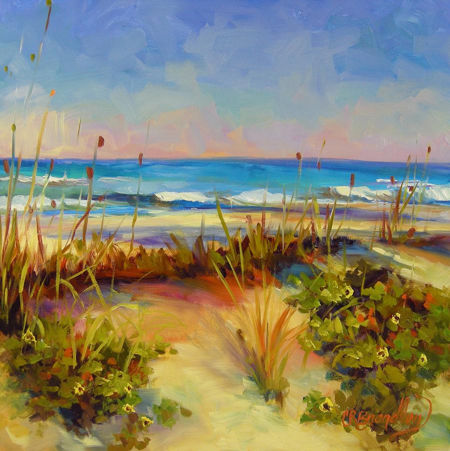 Turquoise Tide #2 Painting by Chris Brandley