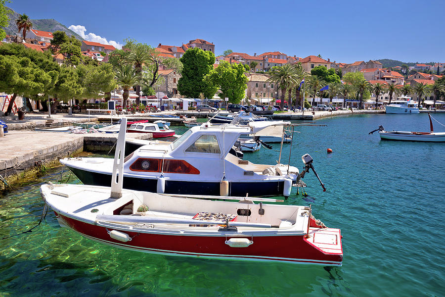 Turquoise waterfront of Cavtat view #1 Photograph by Brch Photography