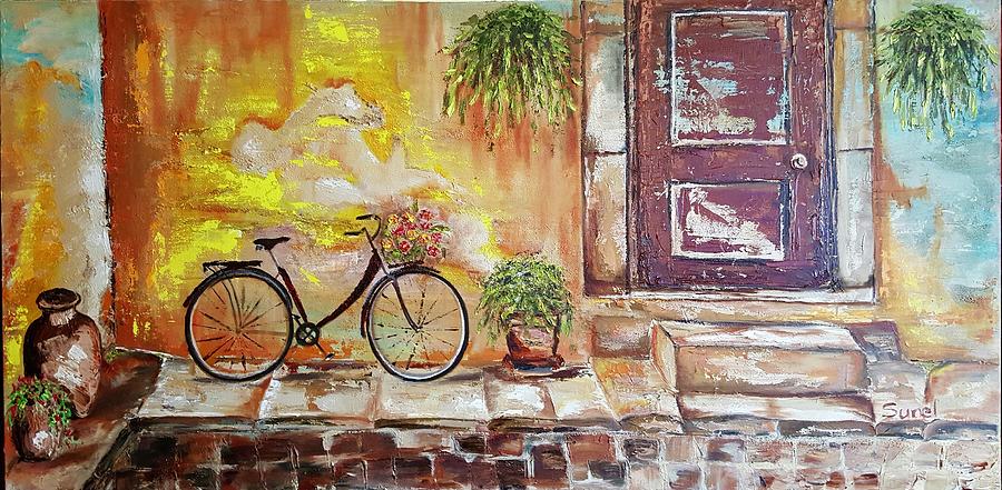 Tuscan Street Corner #1 Painting by Sunel De Lange