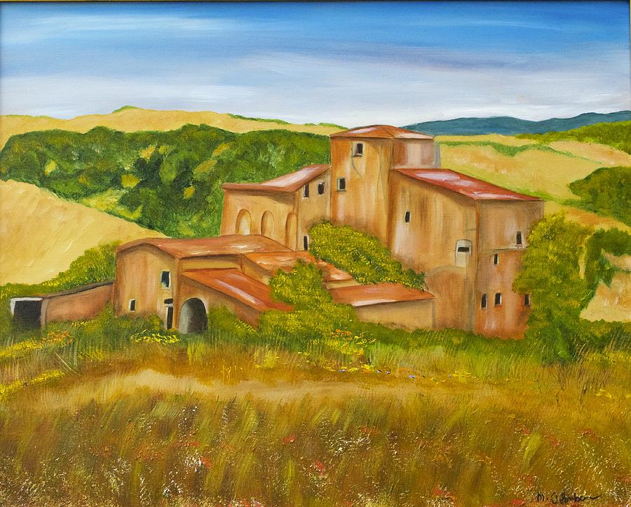 Tuscan Villa Painting by Marianne Eichenbaum - Fine Art America