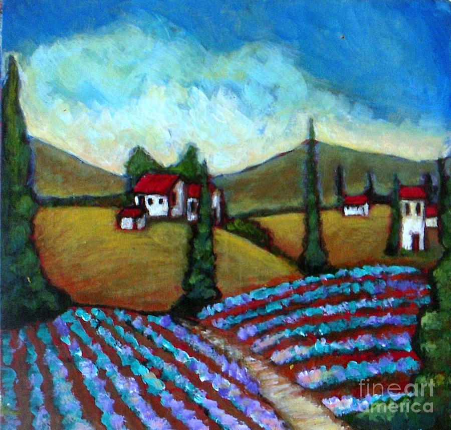 Tuscany Village #1 Painting by Vesna Antic