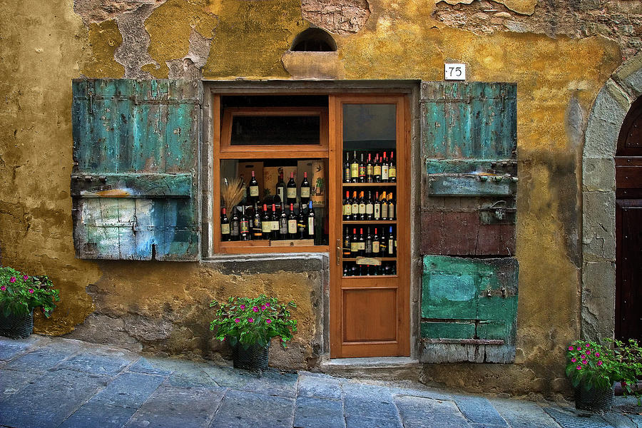 Wine Photograph - Tuscany Wine shop  #1 by Al Hurley