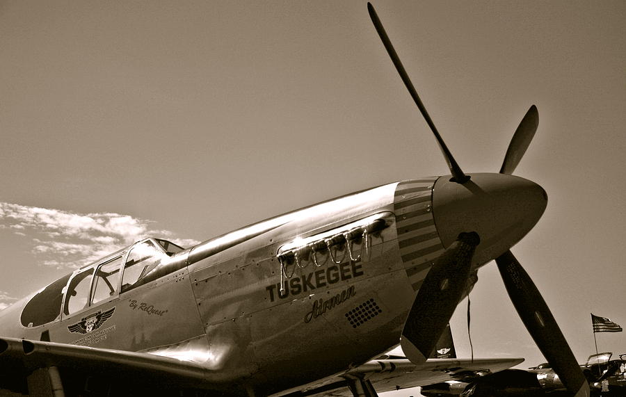 Tuskegee Airmen P51 Mustang Fighter Plane #1 Photograph by Amy McDaniel