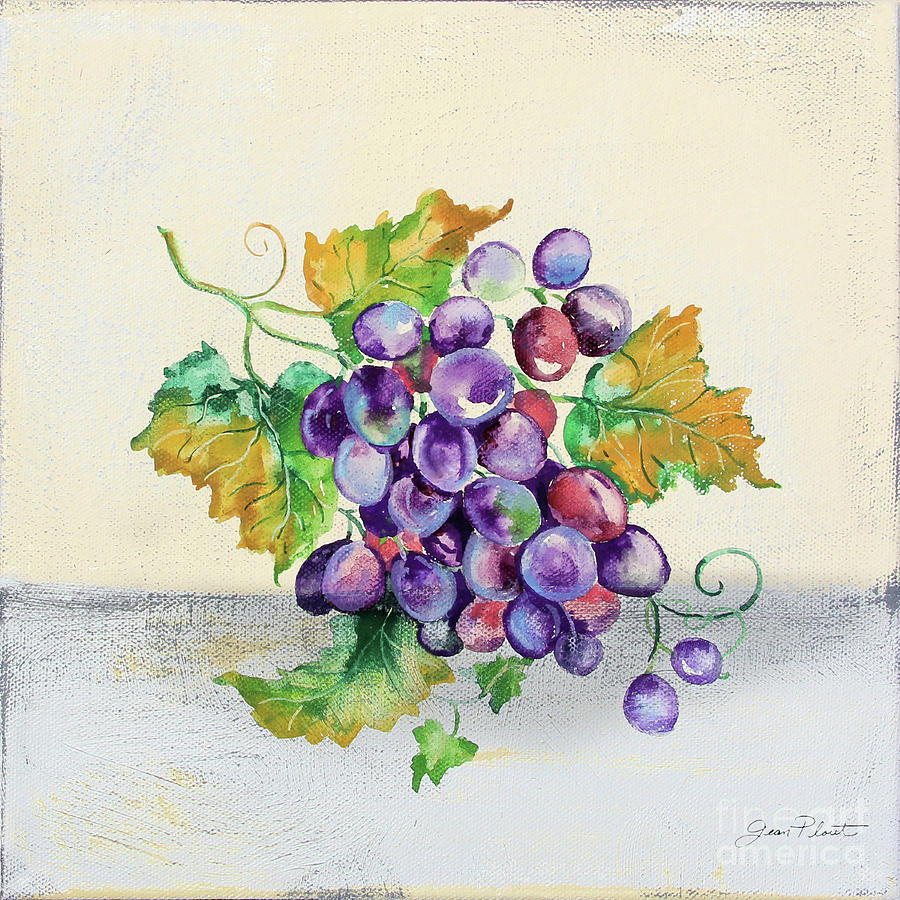 Tutti Fruiti Grapes 2 #1 Painting by Jean Plout