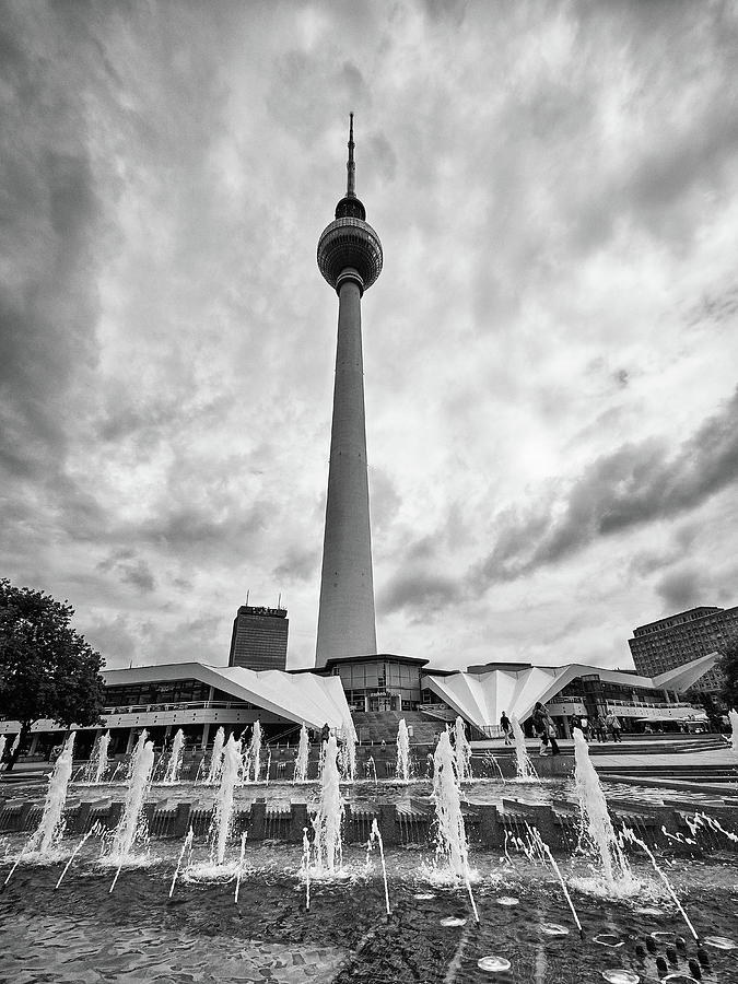TV tower Berlin BW #1 Photograph by Jouko Lehto